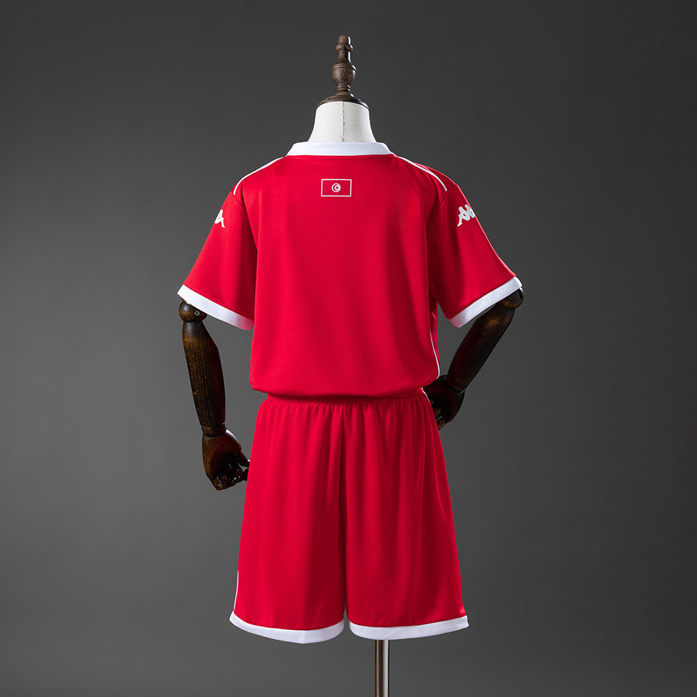 Tunisia 2026 Home Kids Kit Jersey detail