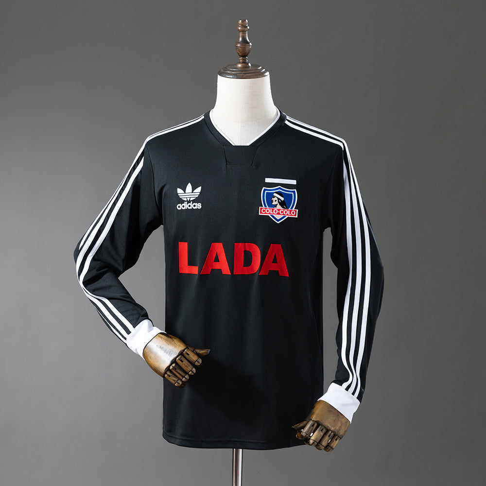 Retro long sleeve colo colo 1991 black detail