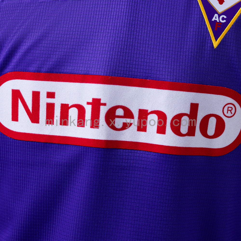 Retro long sleeve Fiorentina 1998 home detail