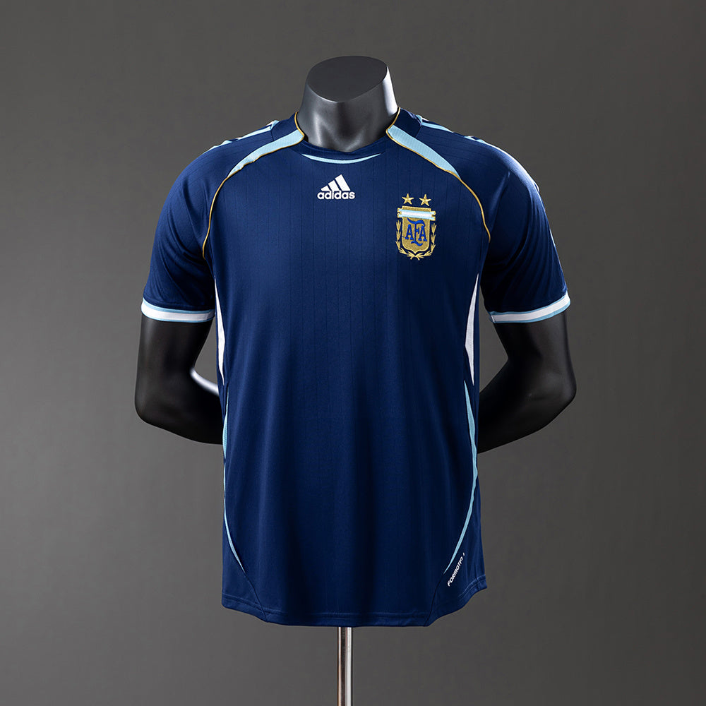 Argentina 2006 Away Player Version Retro Jersey detail