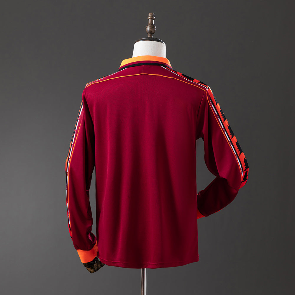 Roma 98-99 Home Long Sleeve Retro Jersey