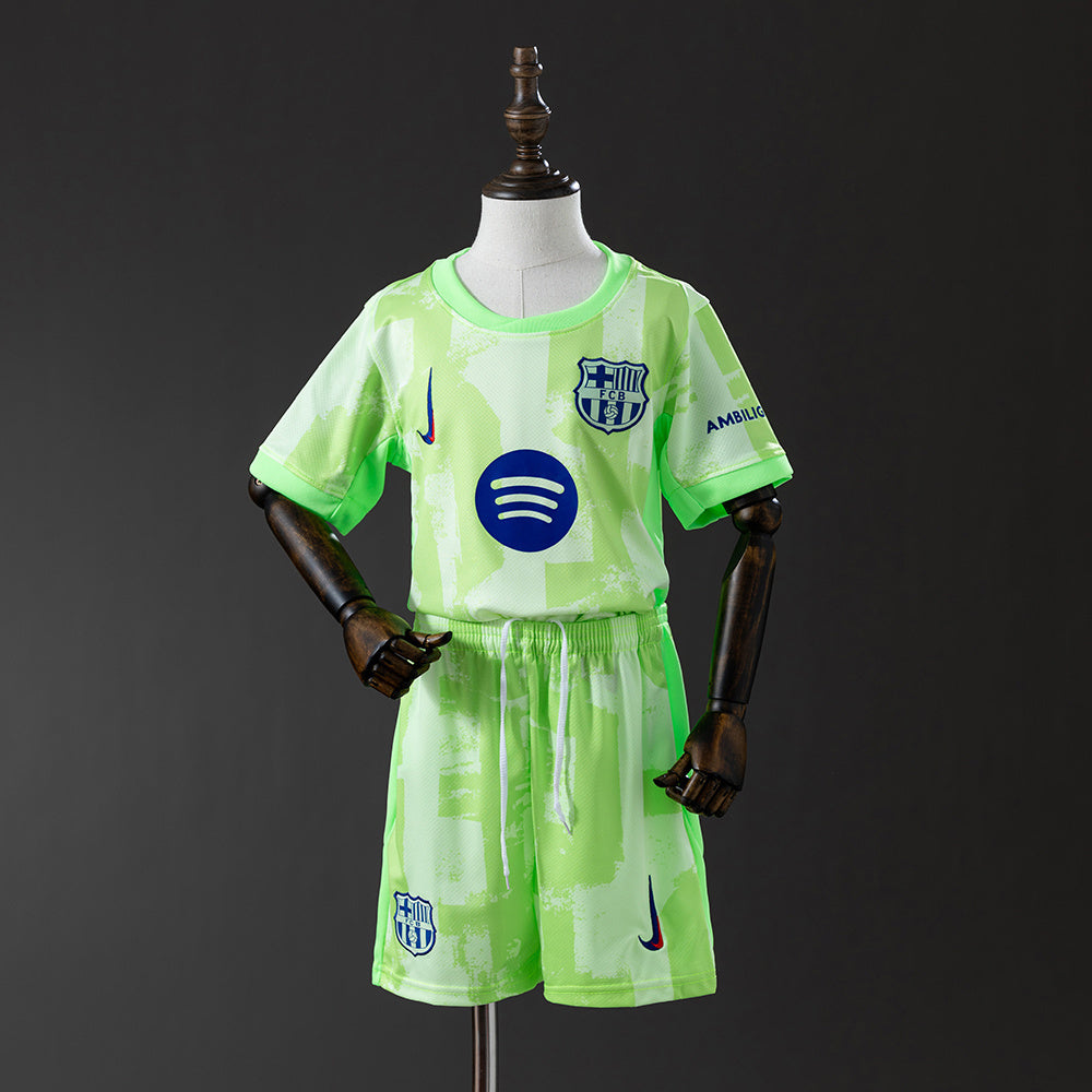 24-25 kids Barcelona third away detail