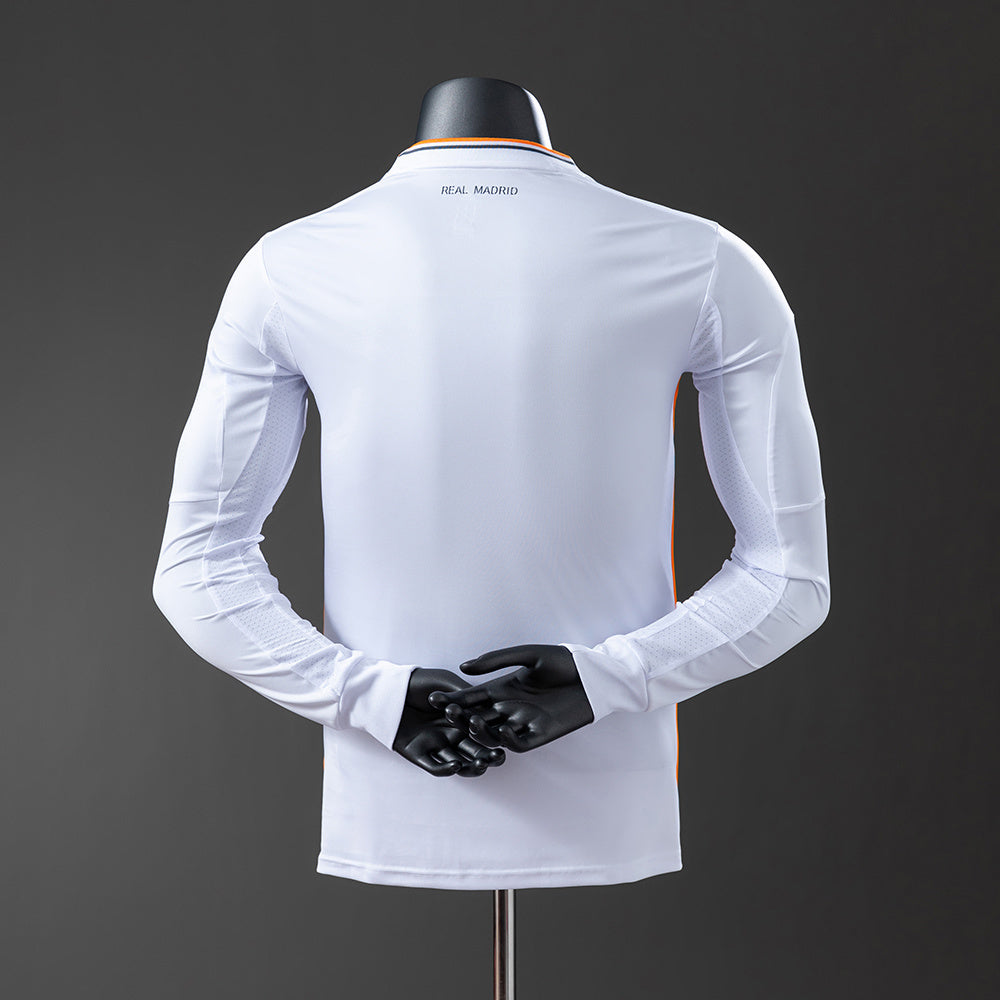 Real Madrid 13-14 Home Long Sleeve Player Version Retro Jersey