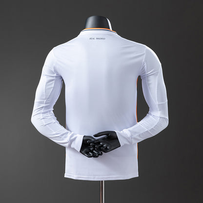 Real Madrid 13-14 Home Long Sleeve Player Version Retro Jersey