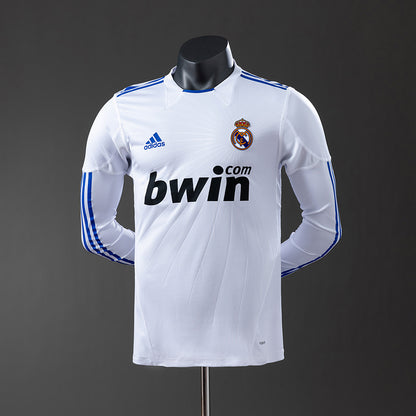 Real Madrid 10-11 Home Long Sleeve Player Version Retro Jersey detail