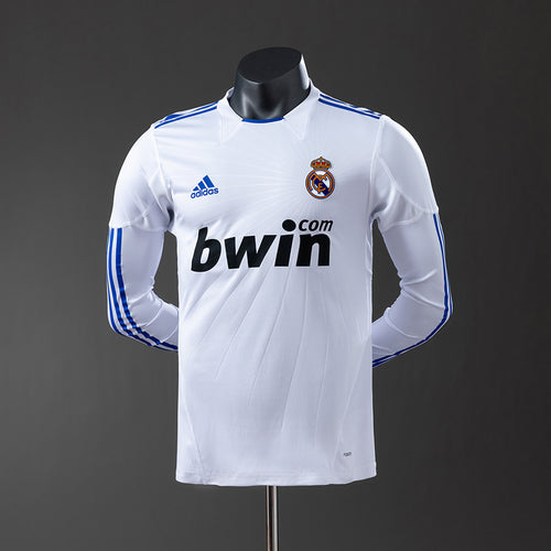 Real Madrid 10-11 Home Long Sleeve Player Version Retro Jersey detail