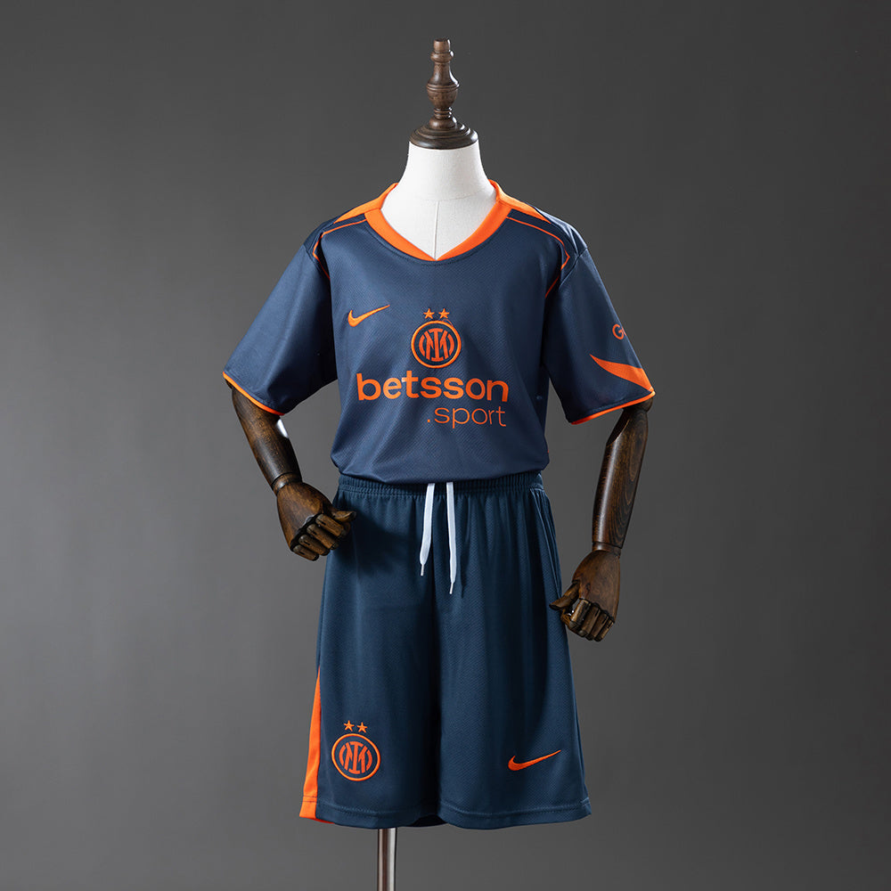 Inter Milan 25-26 Third Away Kids Kit Jersey detail