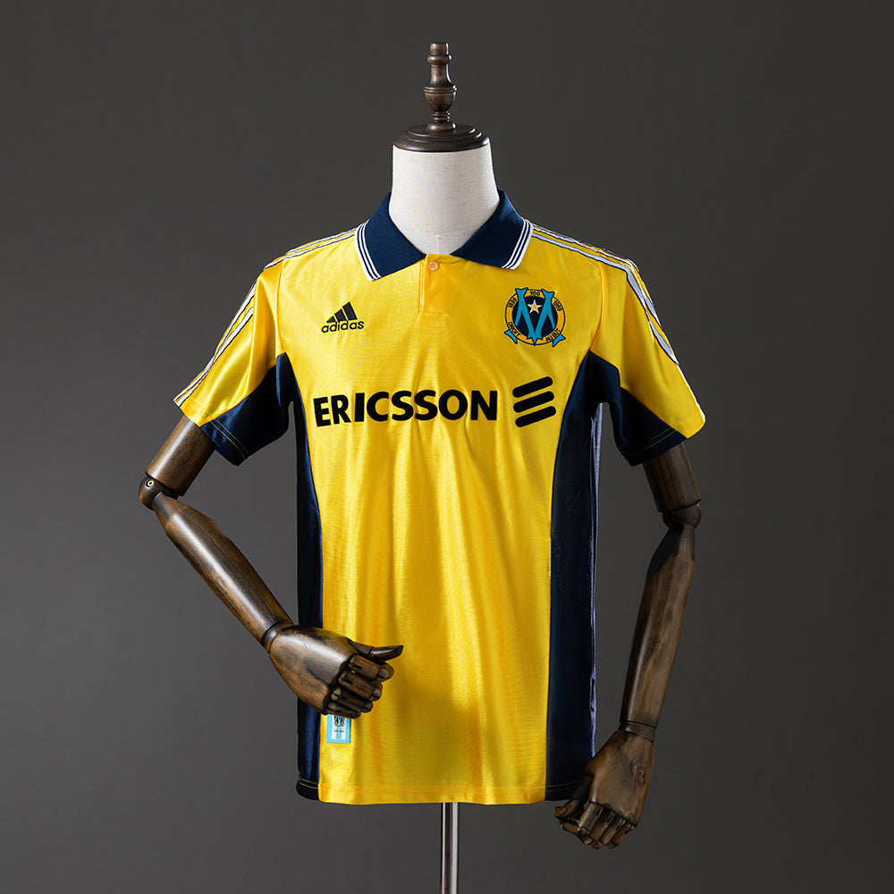 Retro 98-99 Marseille away yellow S-XXL (811) detail
