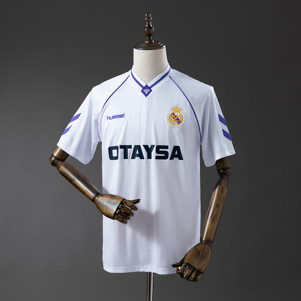 Real Madrid 90-91 Home Retro Jersey detail