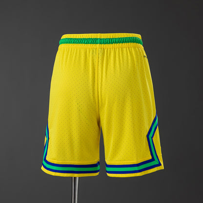 Brazil 2026 Basketball Shorts Yellow detail