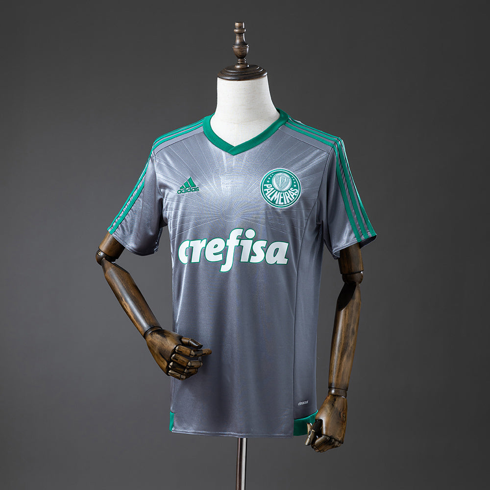 Palmeiras 16-17 Champions Commemorative Edition Silver Retro Jersey detail
