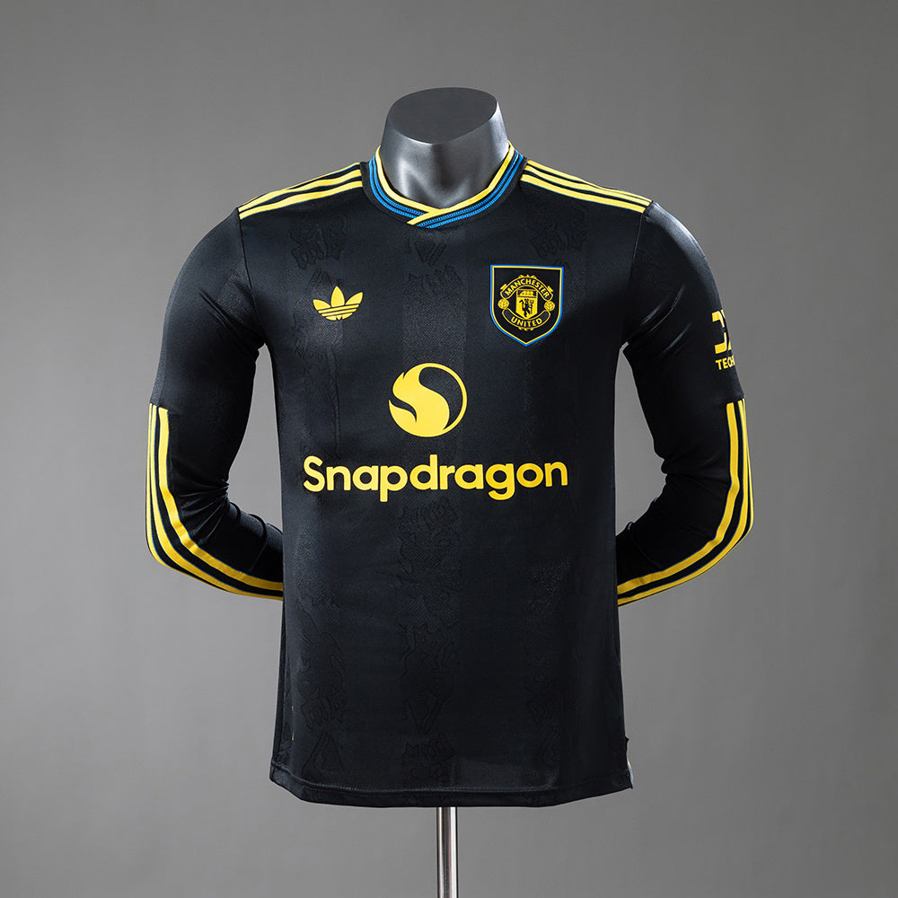 M-U 25-26 Third Away Player Version Long-sleeved Jersey