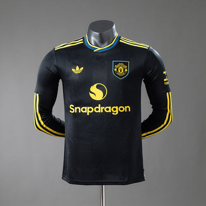 M-U 25-26 Third Away Player Version Long-sleeved Jersey
