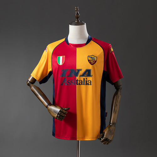 Roma 01-02 Champion Edition Retro Jersey detail