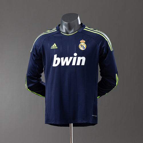 Real Madrid 12-13 Away Long Sleeve Player Version Retro Jersey detail