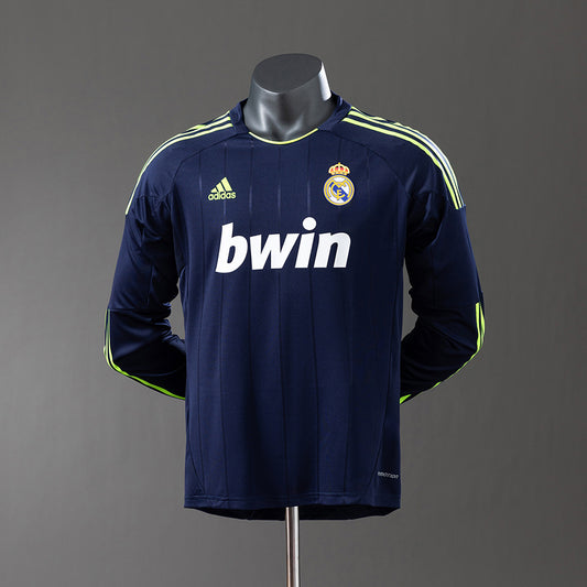 Real Madrid 12-13 Away Long Sleeve Player Version Retro Jersey detail