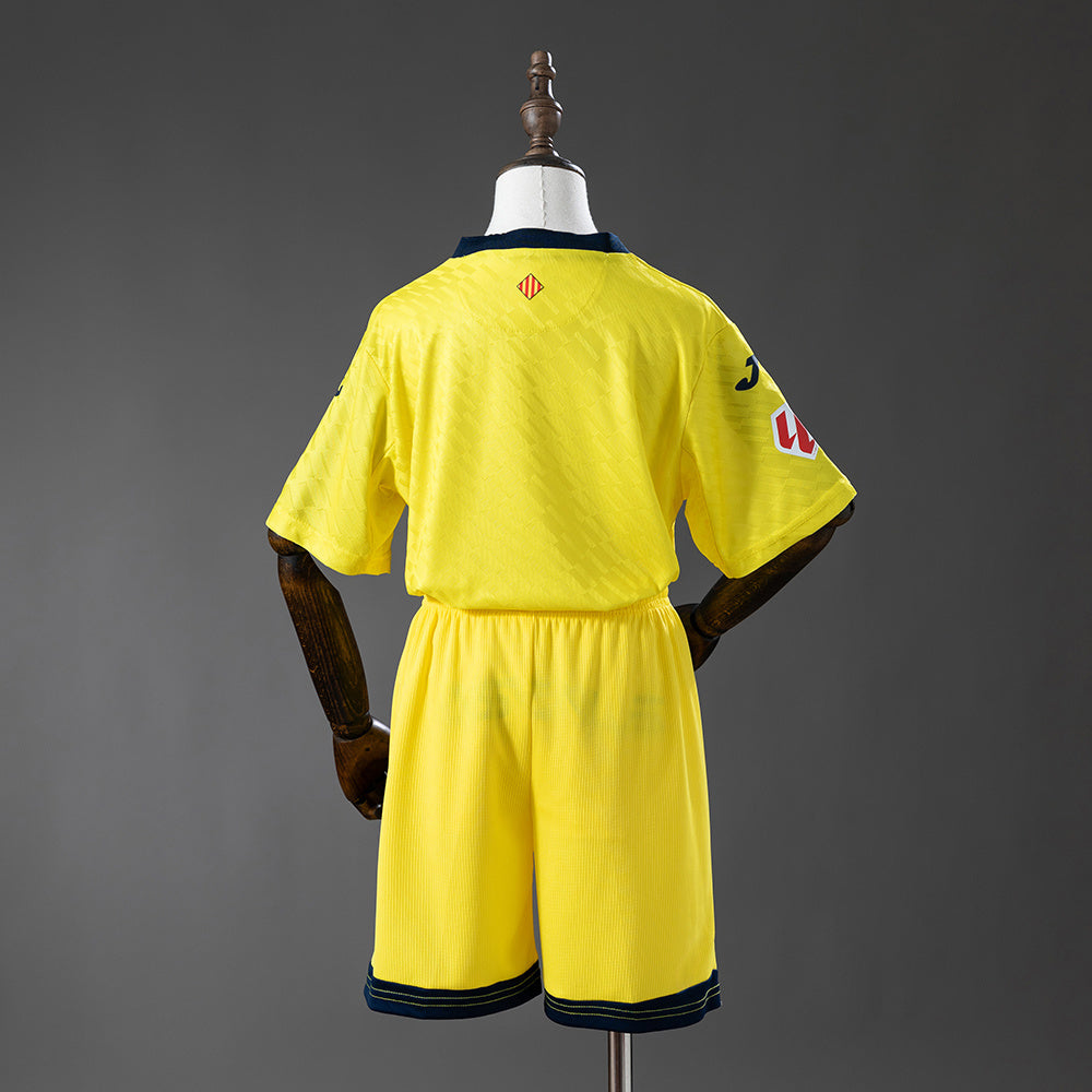 Villarreal 25-26 Home Kids Kit Jersey