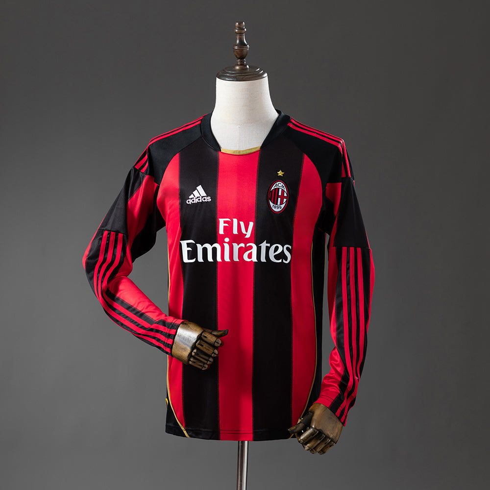 AC Milan 10-11 Home Long Sleeve Retro Jersey detail