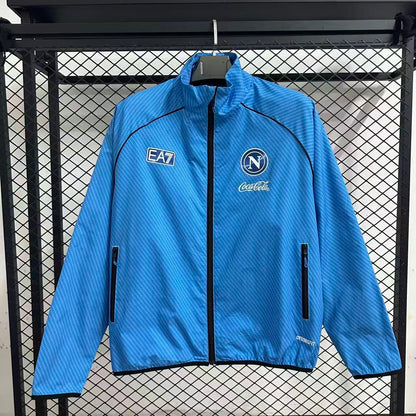 25-26 Napoli pad printed blue waterproof windbreaker detail