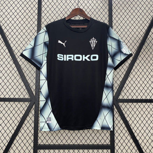 24-25 Sporting Gijon away detail