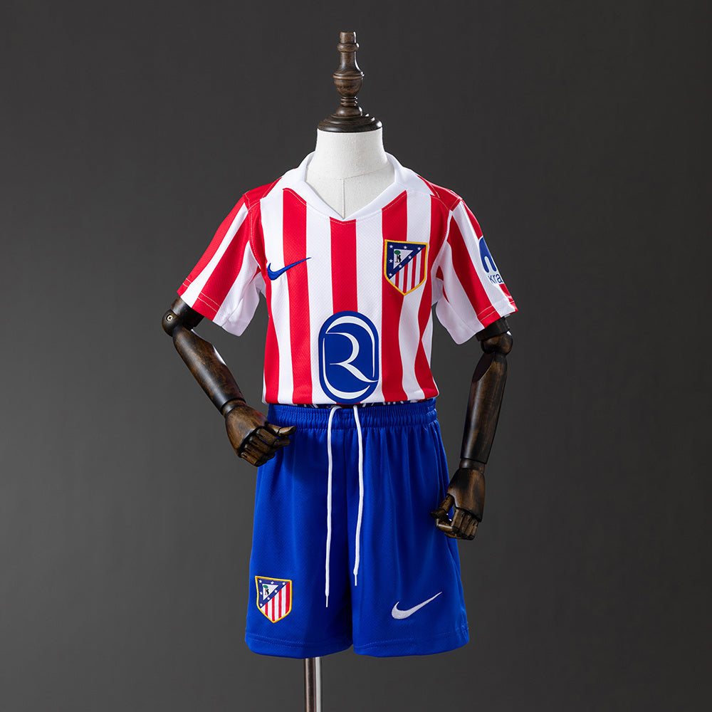 Atletico Madrid 25-26 Home kids kit Jersey detail