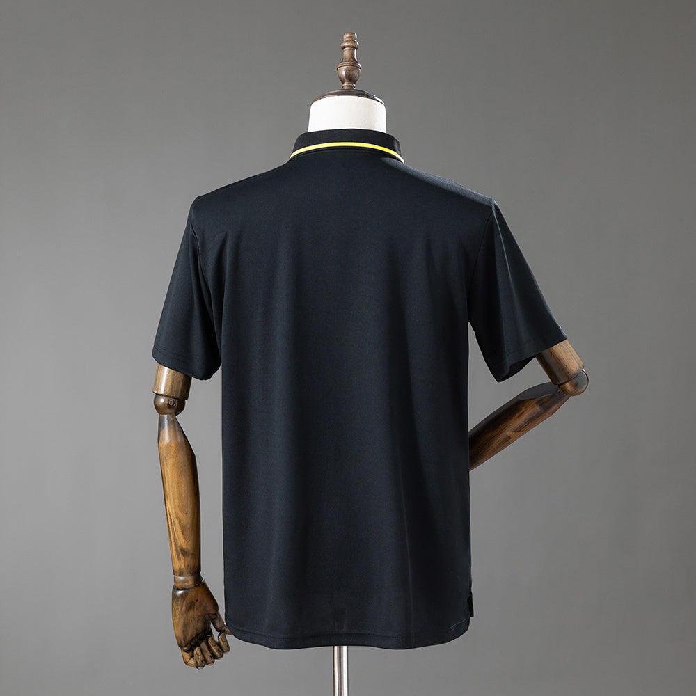 Brazil 2026 Polo Black Jersey detail