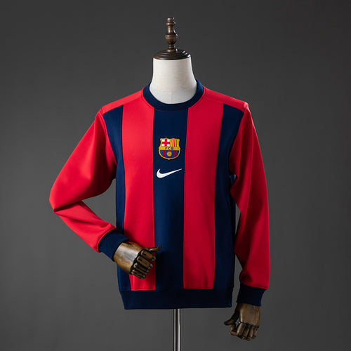 Barcelona Long-sleeved Sweatshirt - Red & Blue M- detail