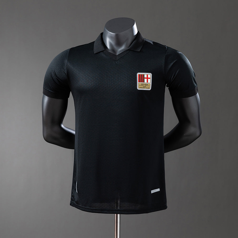AC Milan 125th Anniversary Edition - Black Player Version Jersey detail