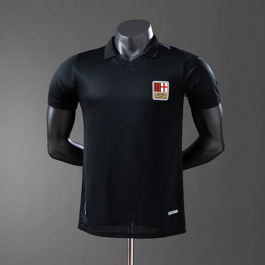 AC Milan 125th Anniversary Edition - Black Player Version Jersey detail
