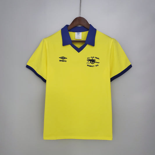Retro Arsenal 71-79 away yellow detail