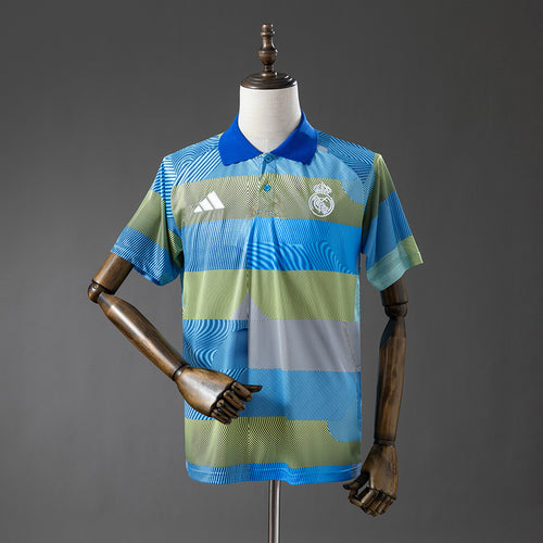 Real Madrid 25-26 POLO - Green Striped Tray