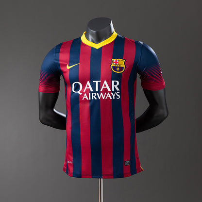 Barcelona 13-14 Home Player Version Retro Jersey detail