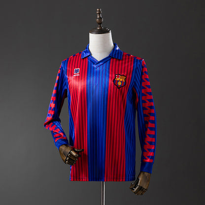 Barcelona 1992 Home Long Sleeve Retro Jersey detail