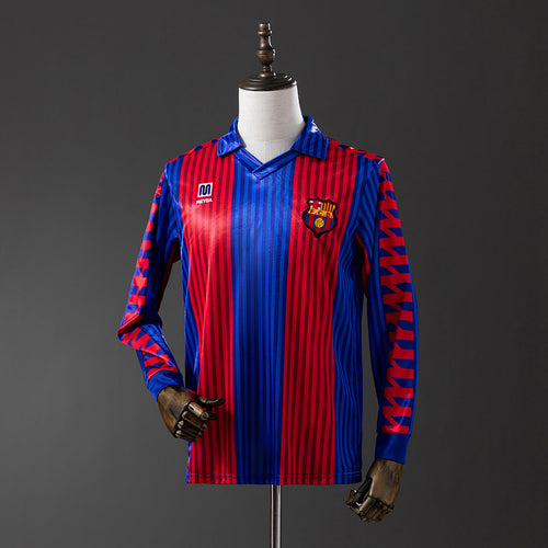 Barcelona 1992 Home Long Sleeve Retro Jersey detail