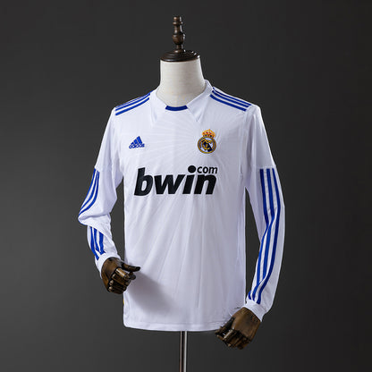 Real Madrid 10-11 Home Long Sleeve Retro Jersey detail