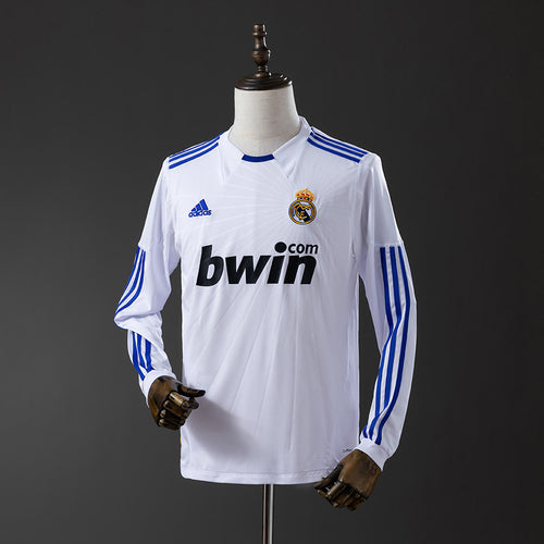 Real Madrid 10-11 Home Long Sleeve Retro Jersey detail