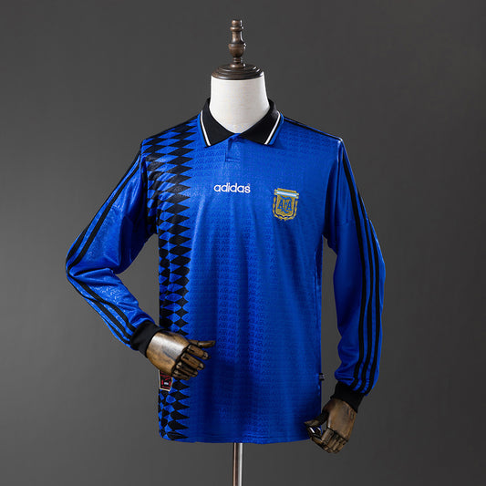 Argentina 1994 Away Long Sleeve Retro Jersey detail