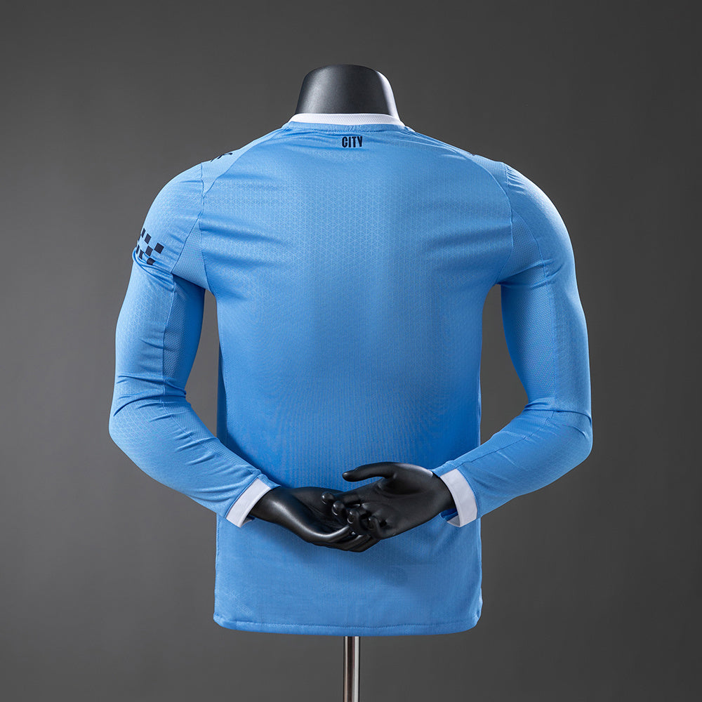 Manchester City 25-26 Home Long-Sleeve Player Version Jerseys detail