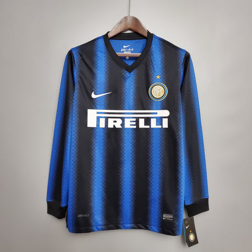 Retro long-sleeved 10-11 Inter Milan home