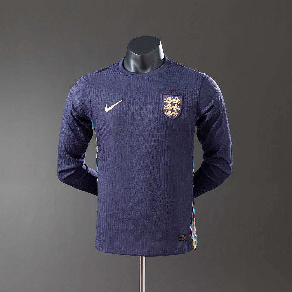 England 2024 Away Long Sleeve Player Version Jersey detail