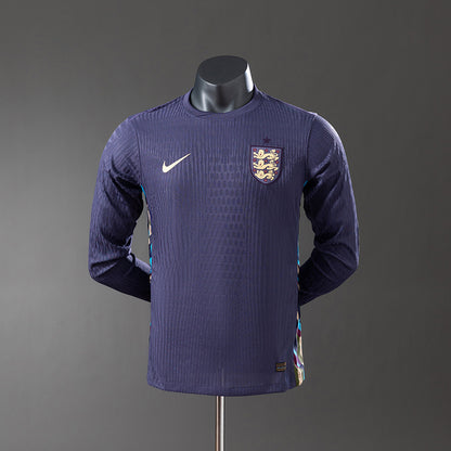 England 2024 Away Long Sleeve Player Version Jersey detail