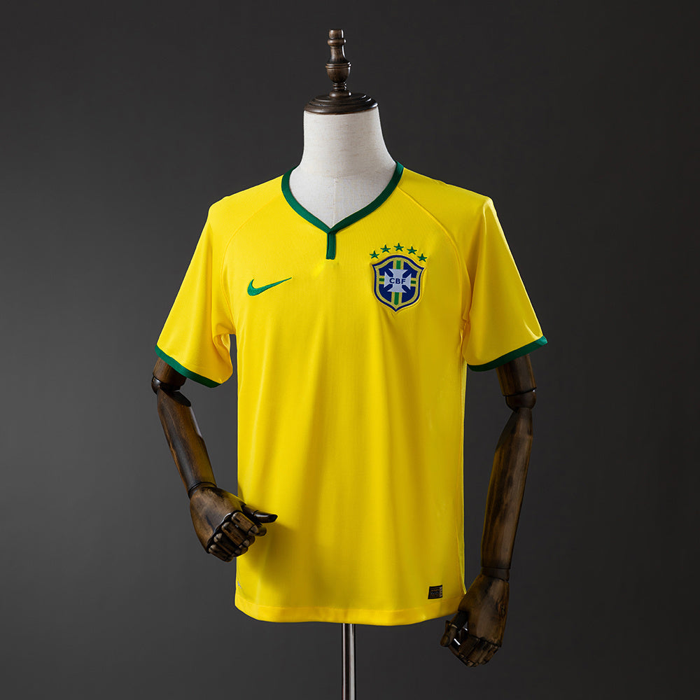 Brazil 2014 Home Retro Jersey detail
