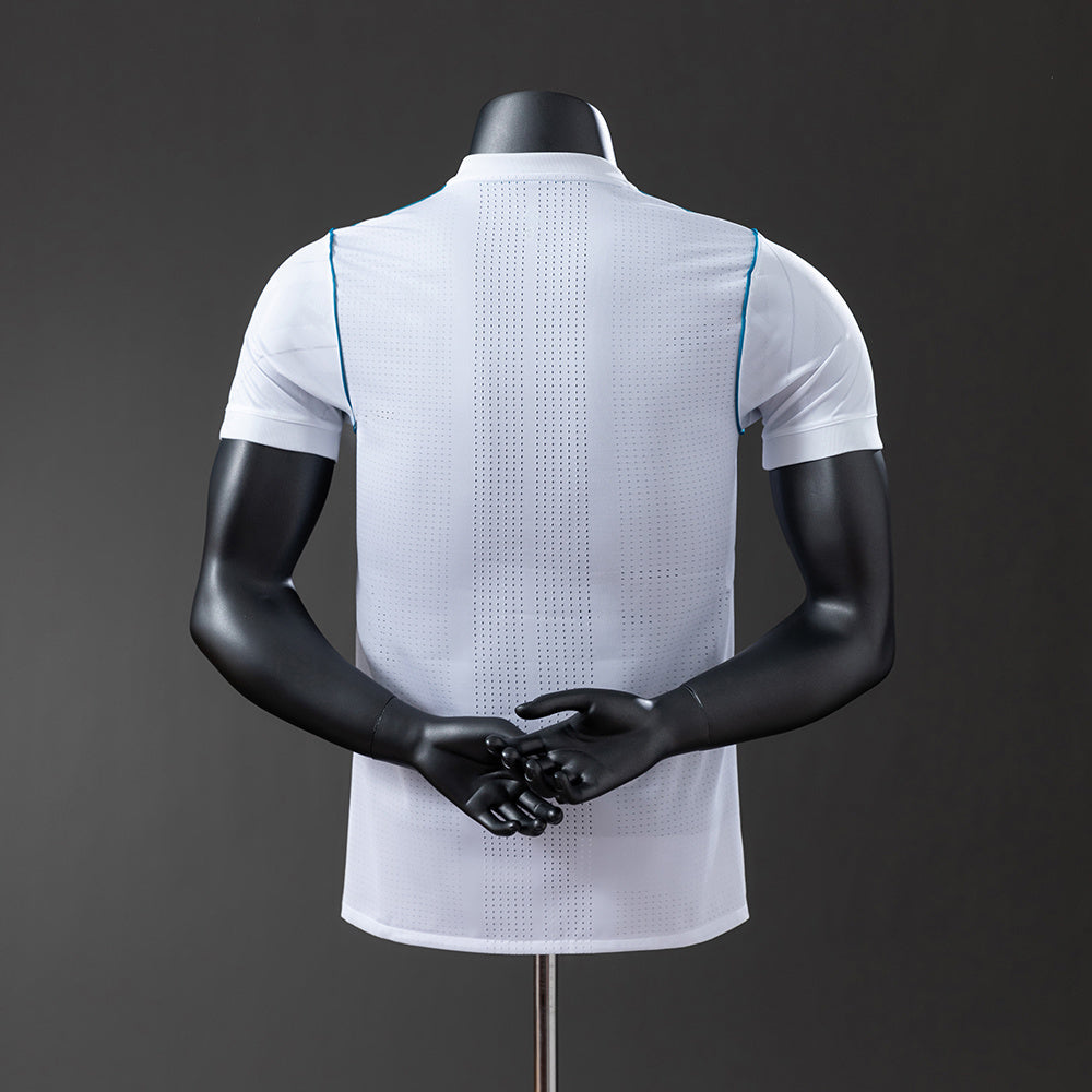 Real Madrid 17-18 Home Player Version Retro Jersey