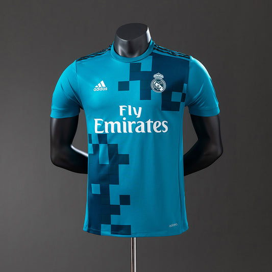 Real Madrid 17-18 Third Away Player Version Retro Jersey detail