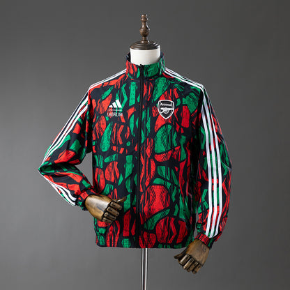 Arsenal Reversible Jacket Windbreaker - Red & Black detail