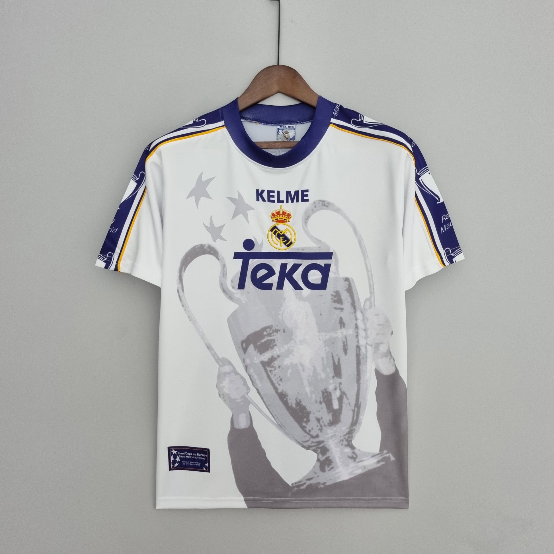 Retro 97-98 Real Madrid Champions League 7 Champions Commemorative Edition detail