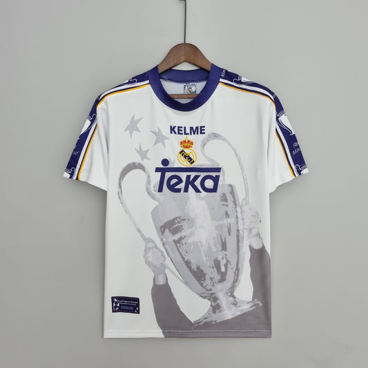Retro 97-98 Real Madrid Champions League 7 Champions Commemorative Edition detail