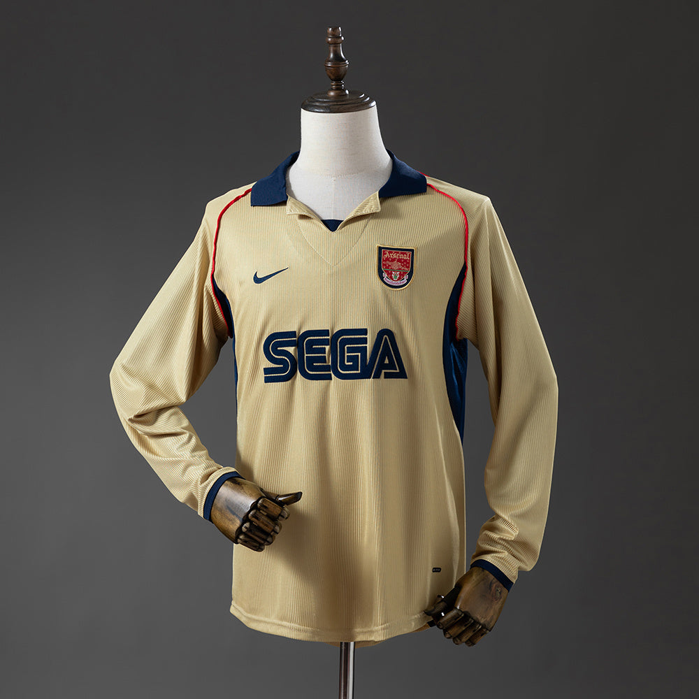 Arsenal 01-02 Away long sleeve Retro Jersey detail