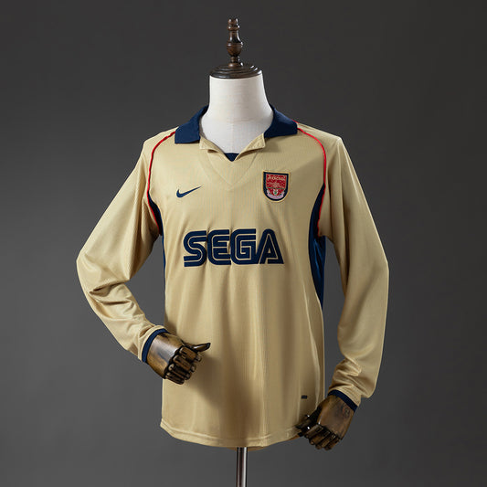 Arsenal 01-02 Away long sleeve Retro Jersey detail