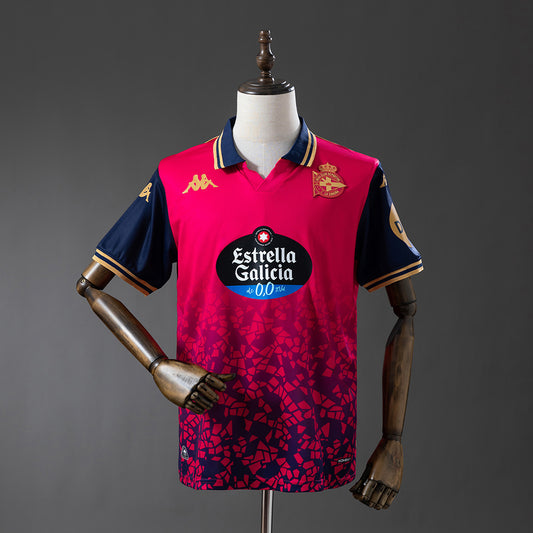 Deportivo La Coruna 25-26 Red Jesery detail